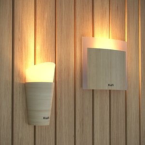 lights klafs lamps sauna 3d model