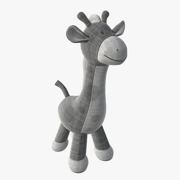 giraffe plush doll 3D model