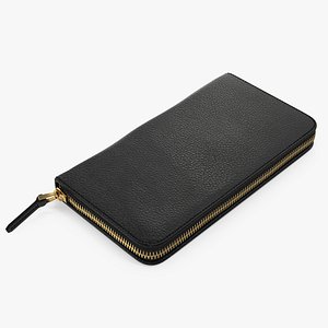 Zip Around Wallet Black
