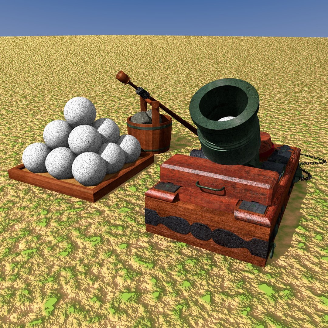 3d Model Mortar Gun Artillery