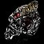 Badass Gothic Punk Skull Ring avec des pierres précieuses Fichier CAO STL 3D pour l'impression 3D - GP34-GS