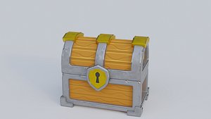 Treasure Chests Low Poly Model and Animation