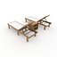 Sun Lounger 01 3D model