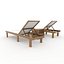 Sun Lounger 01 3D model