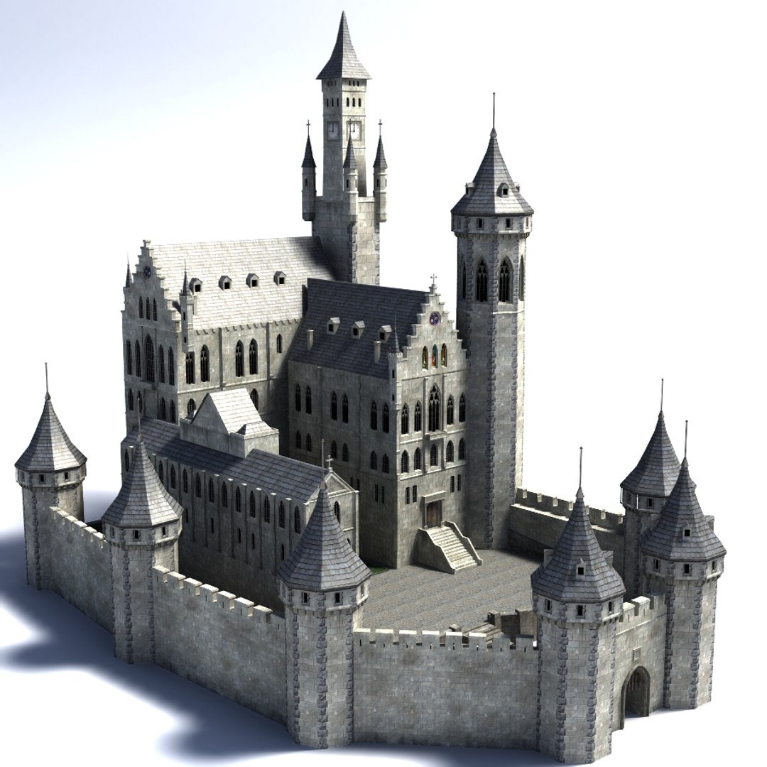 Fantasy Castle 3d Model