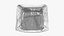 3D model glass ashtray