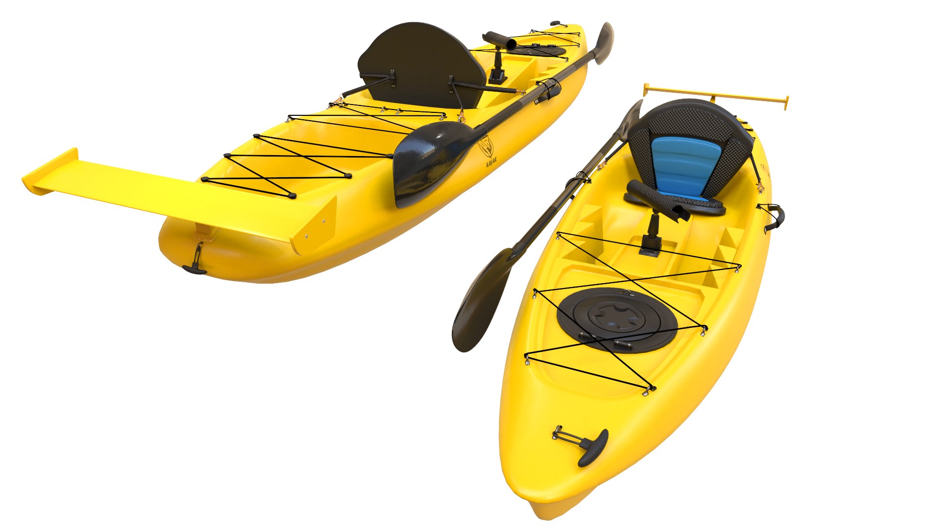 3D Kayak Set Of 5 Model - TurboSquid 2216731