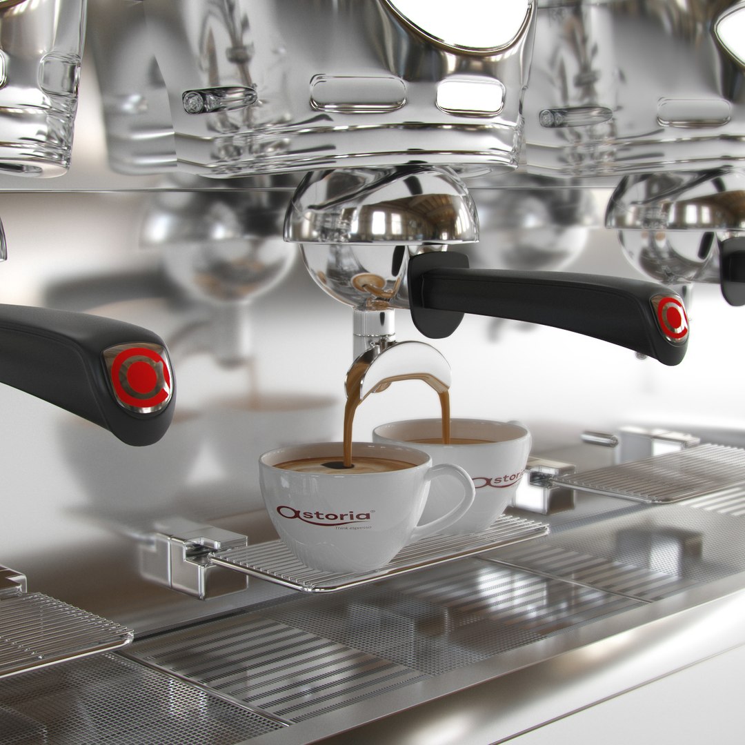 3D Astoria Sabrina Coffee Machine Model TurboSquid 1402751