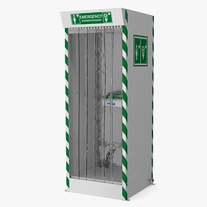 Emergency Shower Cabin 3D model