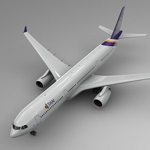 airbus a330-300 thai airways 3D model