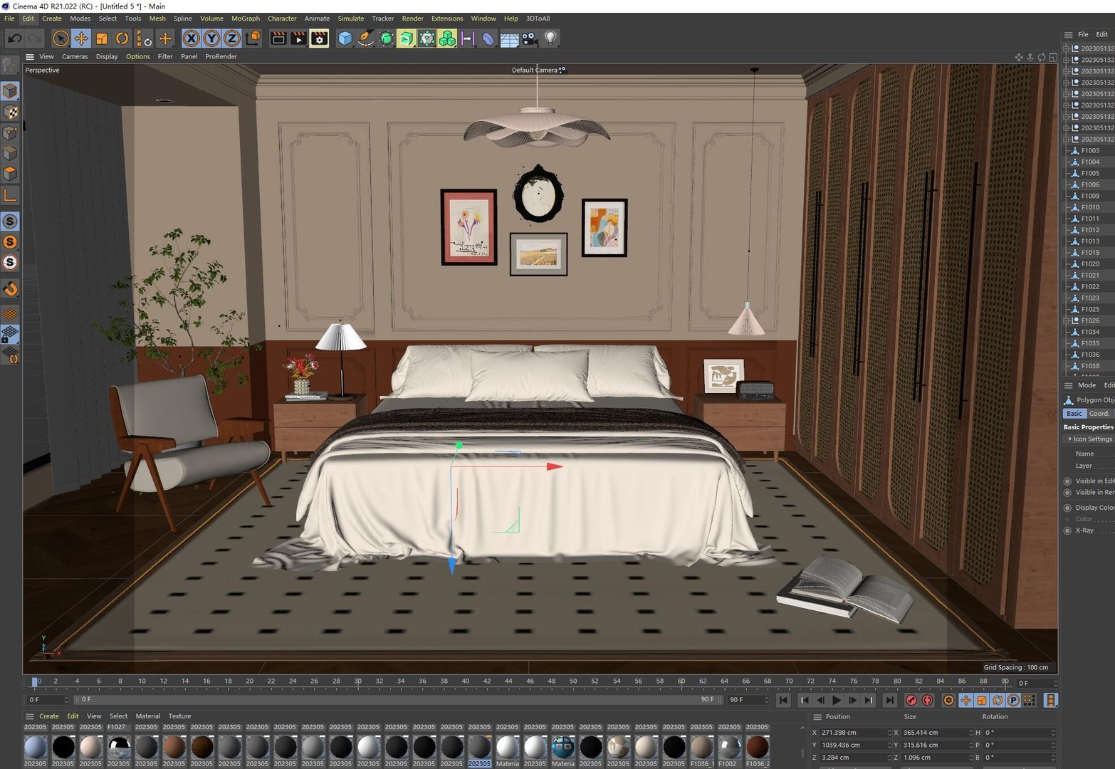 3D Cozy Bedroom Interior Scene Model - TurboSquid 2197655