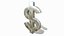 moeda de dólar de ouro e sinal