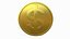 moeda de dólar de ouro e sinal