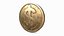 moeda de dólar de ouro e sinal