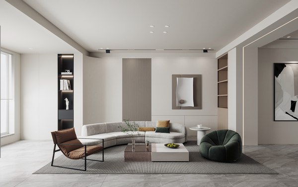 3D Modern living room model - TurboSquid 2021301