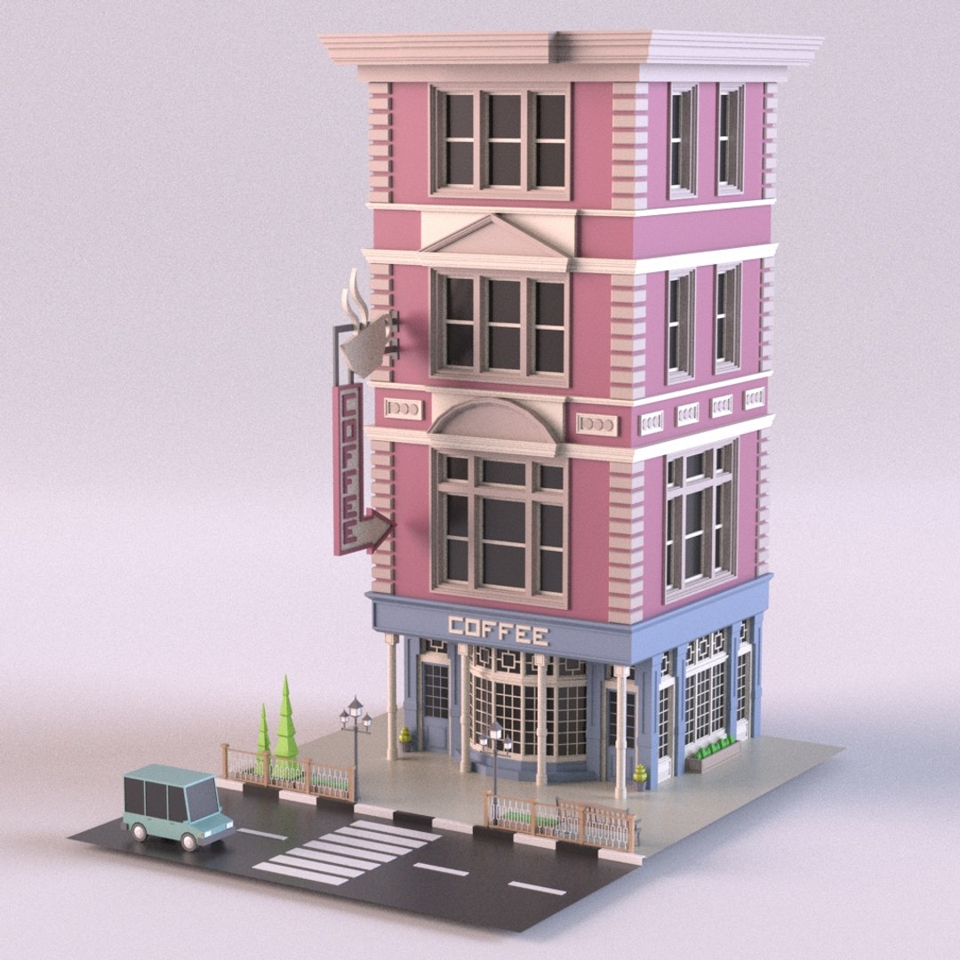 Coffee Shop 03 3D Model - TurboSquid 1587265