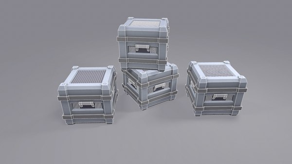3d model ready sci fi box