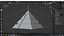 Futuristic Pyramid with little scene