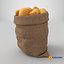 Open Storage Sack With Potatoes
