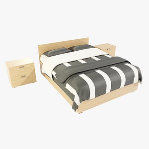 3D Double Bed