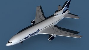 3D model Lockheed L-1011-50 Air Transat 2