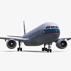 Cathay Pacific Airbus A330-300 Rigged for Cinema 4D