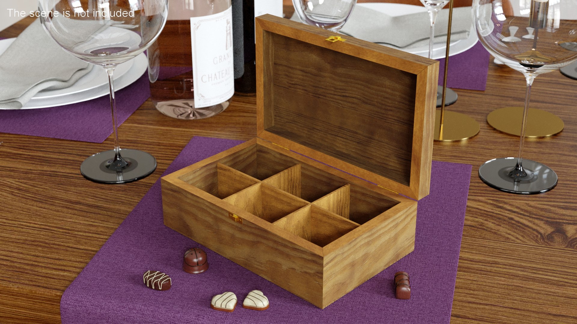 Bamboo Tea Box 3D model preview