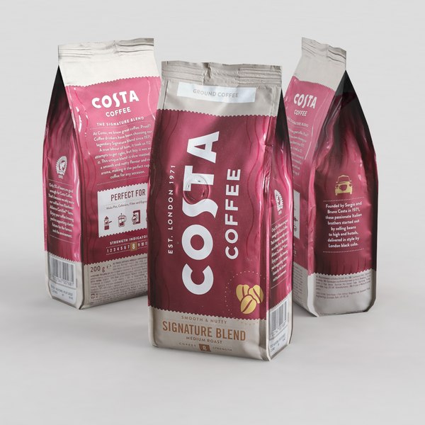 3d costa coffee paper cup