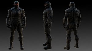 Crysis Nanosuit 3D Model High-Quality Rigged 3D model