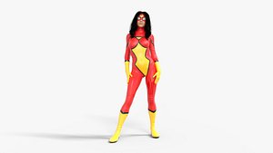 Spider women Low-poly