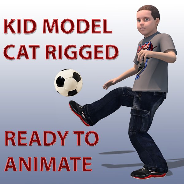 3D child cat