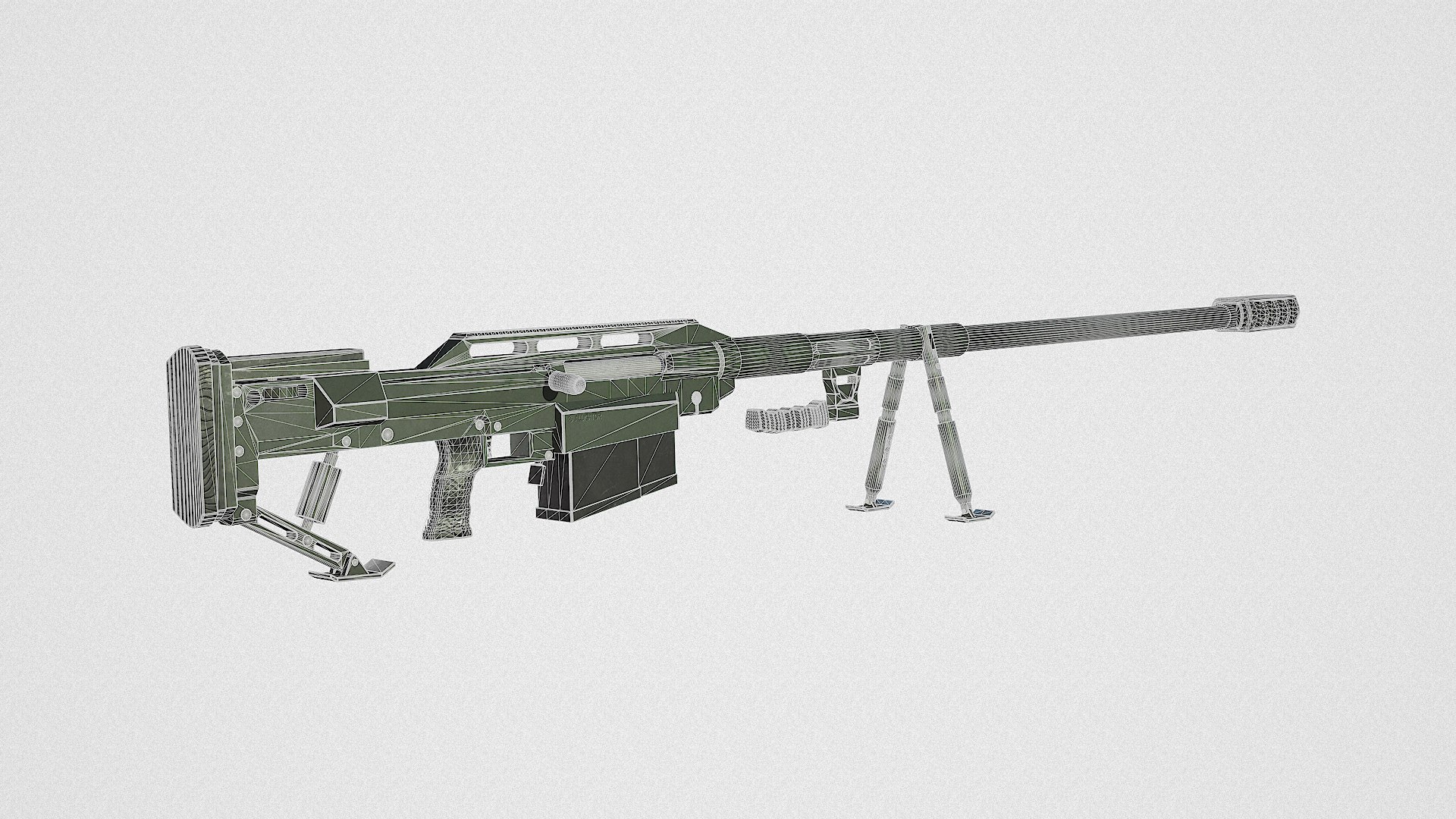 Snipex Aligator Anti Material Sniper Rifle 3D Model - TurboSquid 1764913