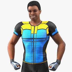 light skin black sportsmen 3D model