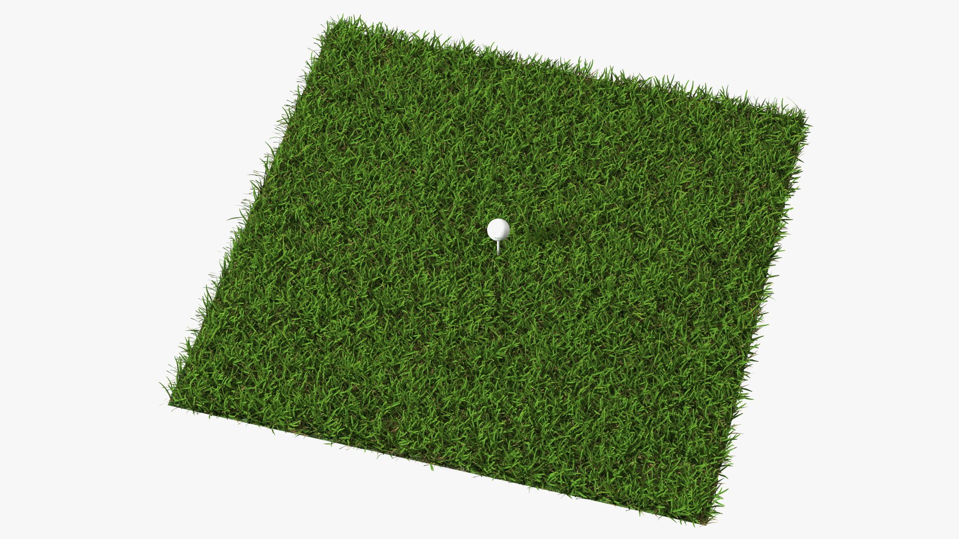 Golf Ball on Lawn 3D model preview
