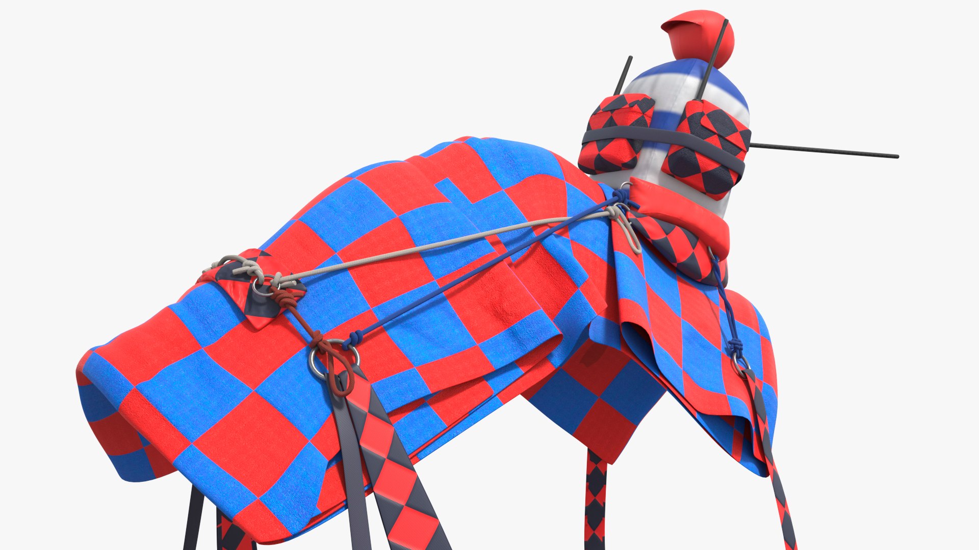Racing Camel Gear with Patterned Straps 3D model preview