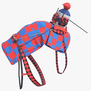 Racing Camel Gear with Patterned Straps 3D