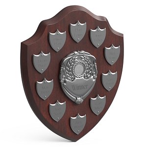 Award Presentation Shield with Name Plates