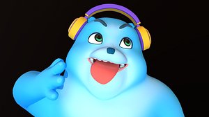bear blue - rig model