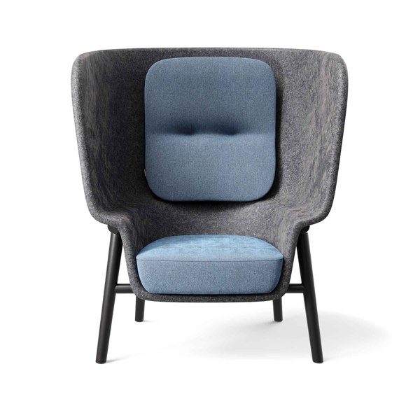 3D модель Кресло Pod PET Felt TurboSquid 2464618