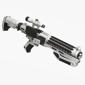 Star Wars Stormtrooper F-11D Blaster Dirty 3D model