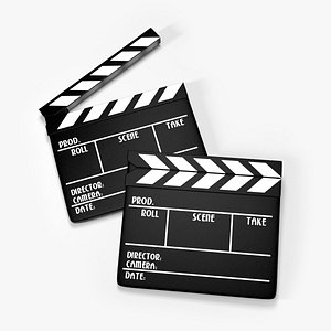 clap board clapboard 3d ma
