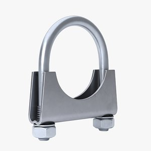 Exhaust clamp 3D model