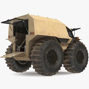Dirt Off Road Sherp ATV Rigged for Maya