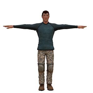 3D laos Game Male Fighter