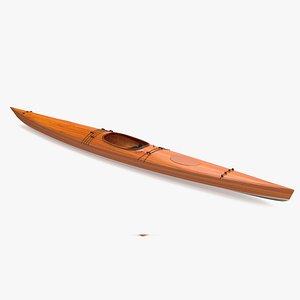 Painted Wooden Boat V10 - 3D Model by iQuon
