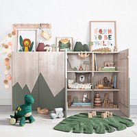 A Large Set Of Decor For A Nursery In Jungle Style