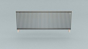 3D laos Heizungskoerper 2 Horizontal Radiator model