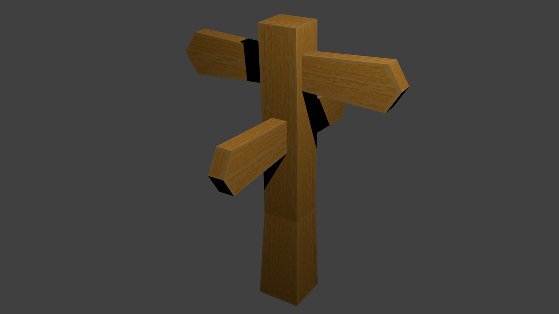 Crossroads Sign Obj Free