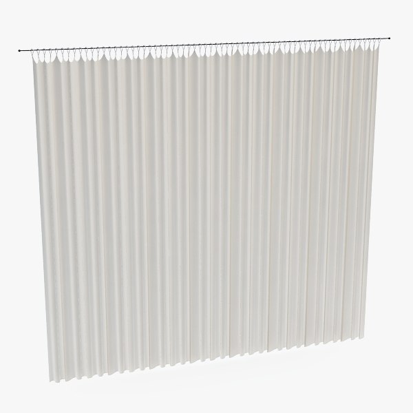 3d curtains model