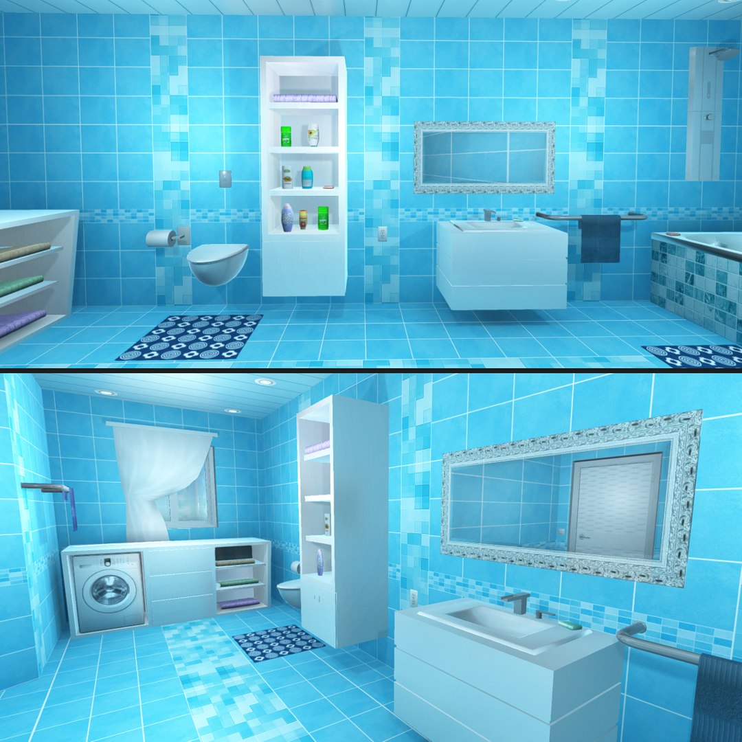 bathroom interiors baths 3D model https://p.turbosquid.com/ts-thumb/dV/5W2xCr/T3BEnoxS/bathrooms1/jpg/1601731695/1920x1080/fit_q87/bd18d1f1287fc8ed0f2cdccc230e4308f0494ea3/bathrooms1.jpg